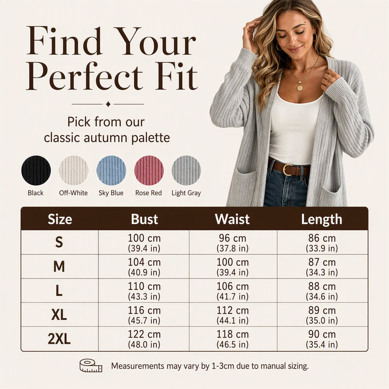🍁New Fall Collection-Women's Ribbed Knit Cardigan