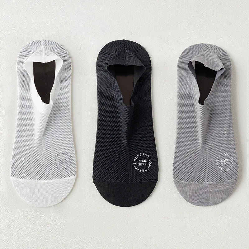 🔥6-Pair Invisible Grip Socks Pack 🧦 – Breathable Low-Cut Anti-Slip Sweat-Absorbing Design
