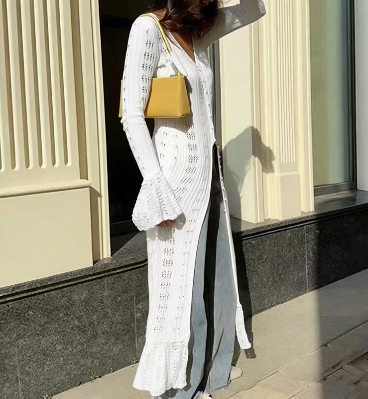 🍁New Fall Collection Women's Crochet Hollow Out Long Cardigan