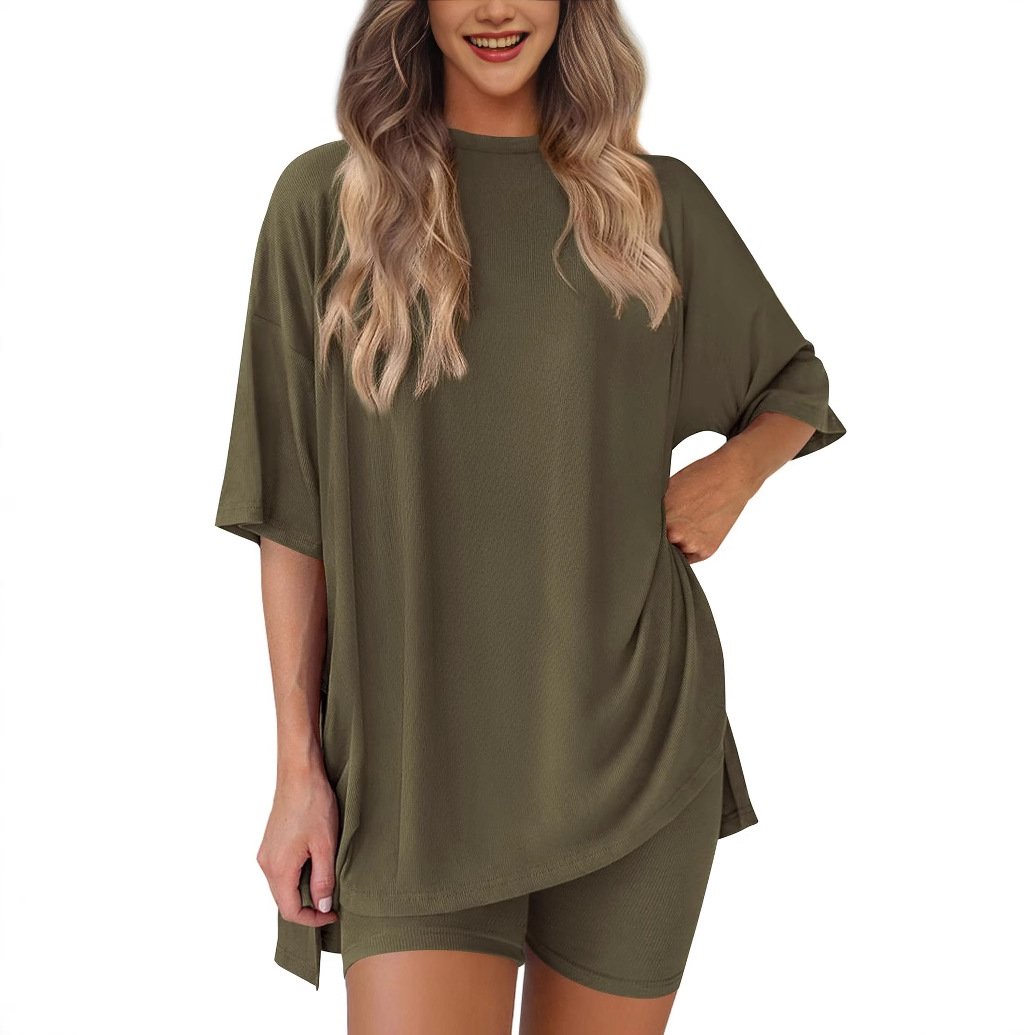 🔥2026 Women's Summer Casual Loose Two-Piece Casual Suit