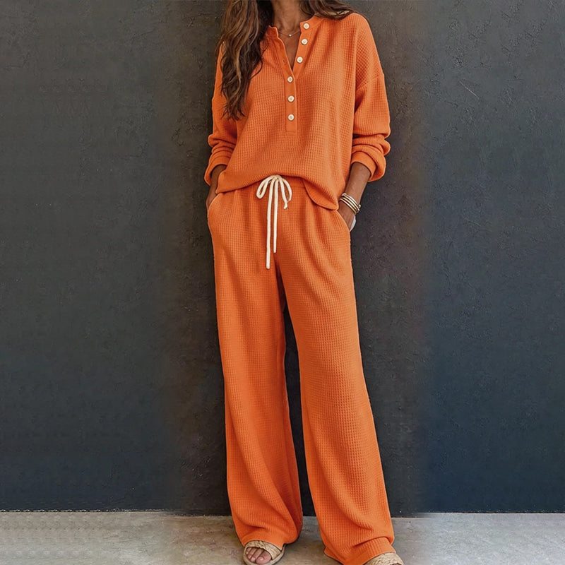 🍁New Fall Collection Unisex Waffle Knit Lounge Set