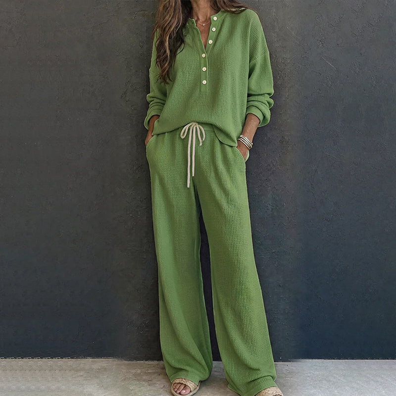 🍁New Fall Collection Unisex Waffle Knit Lounge Set